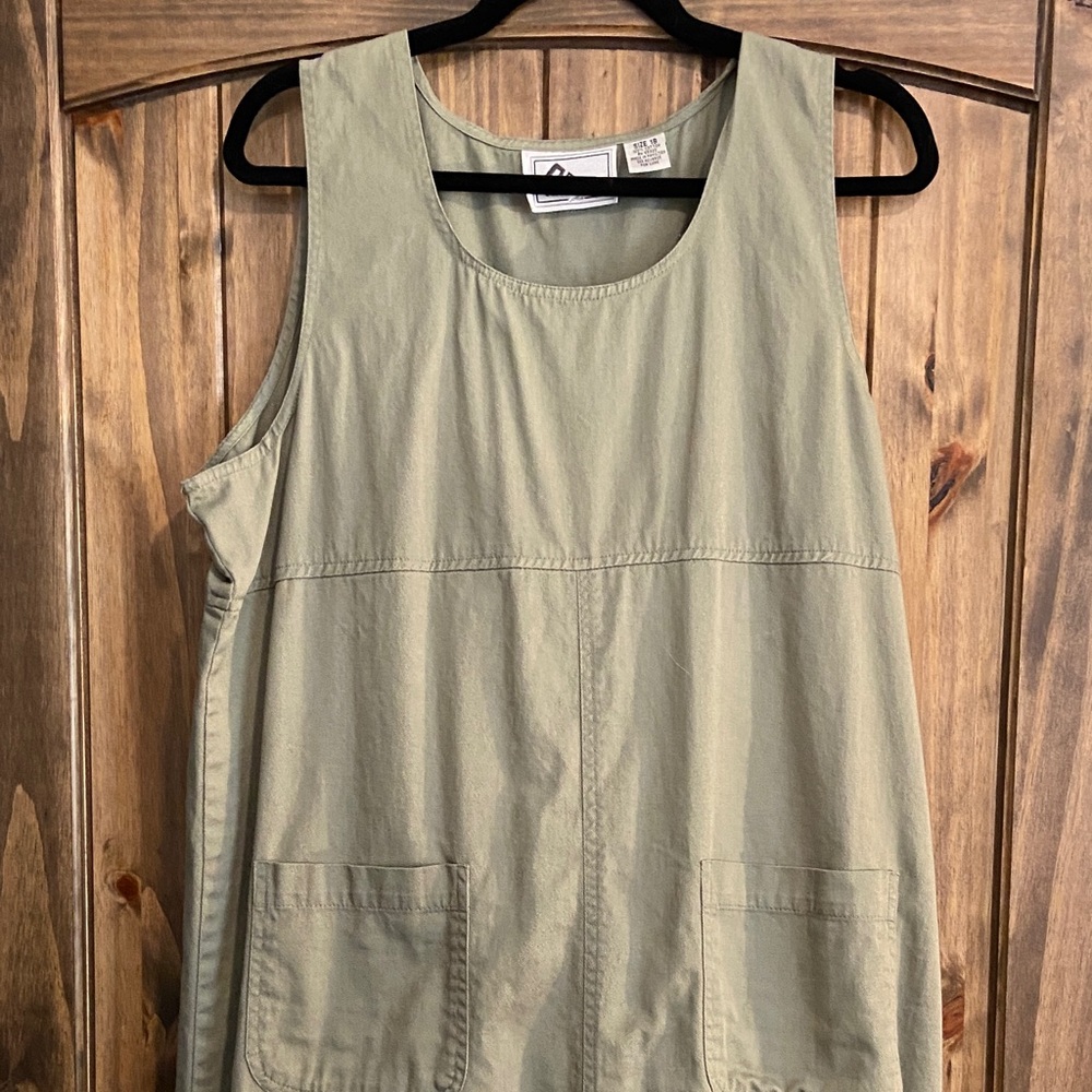 Sleeveless Olive Green Dress from Carolina Bay (plus)